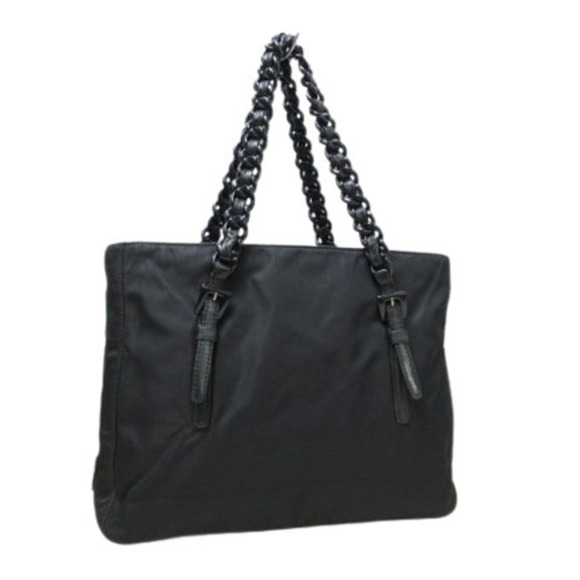 PRADA Black Leather Shoulder Bag - Picture 4 of 8